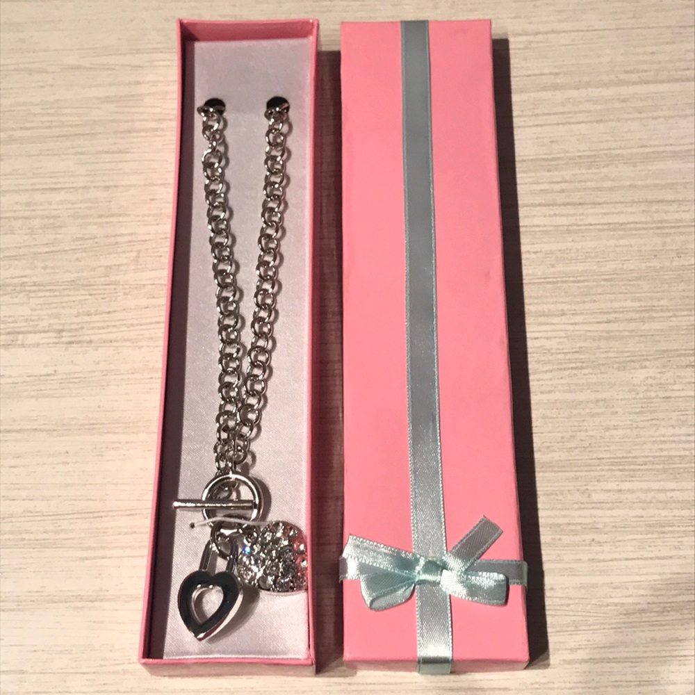 Rhinestone Heart Necklace